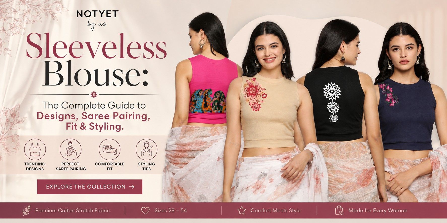 Sleeveless Blouse: The Complete Guide to Designs, Fit, Saree Pairing & Styling